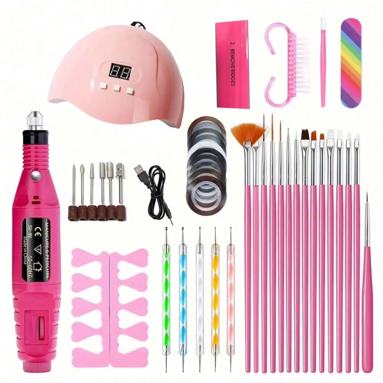 Exposure Unit Uv - Set Kuku Gel Ekstensi Kuku Set