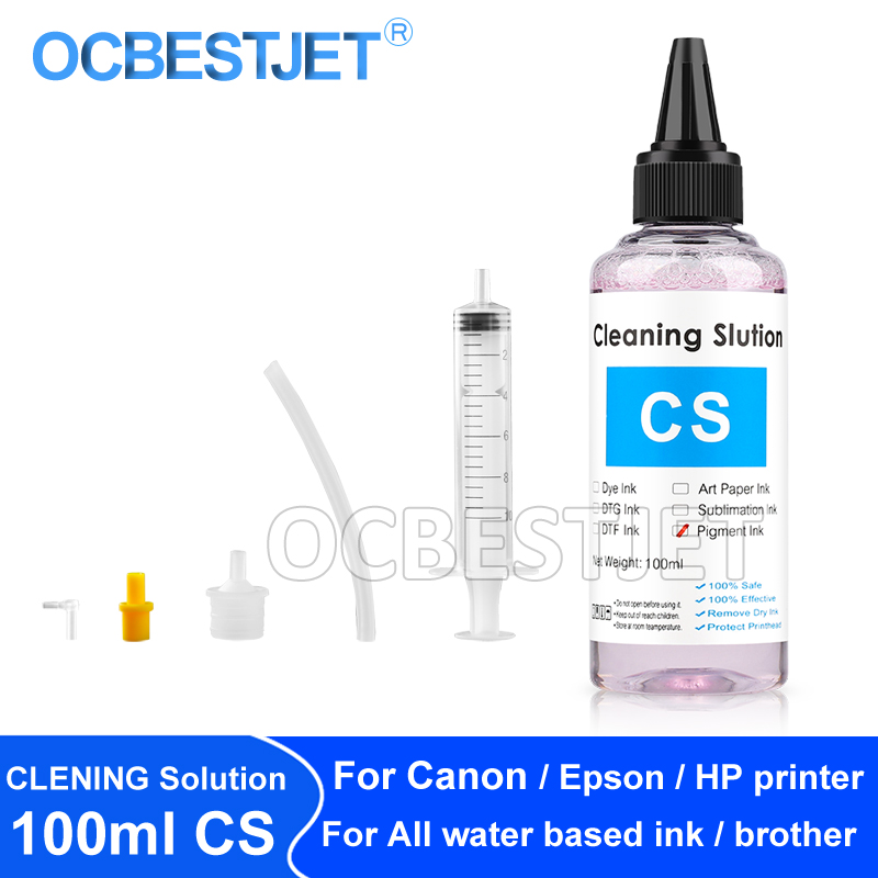 Sublimation Ink 100Ml - Kit cairan pembersih 100ML untuk Epson