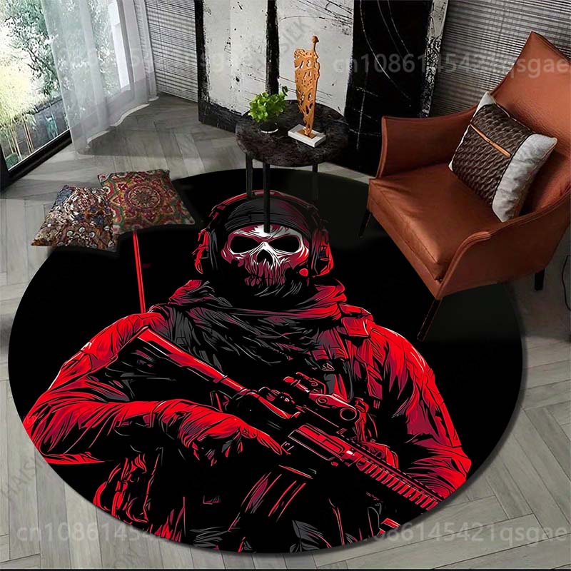 Commercial Printing Images - Karpet Bulat Motif Tentara Berbagai Ukuran