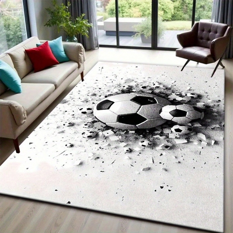 Commercial Printing & Packaging Pvt Ltd Photos - Karpet Besar Motif Sepak Bola Hitam