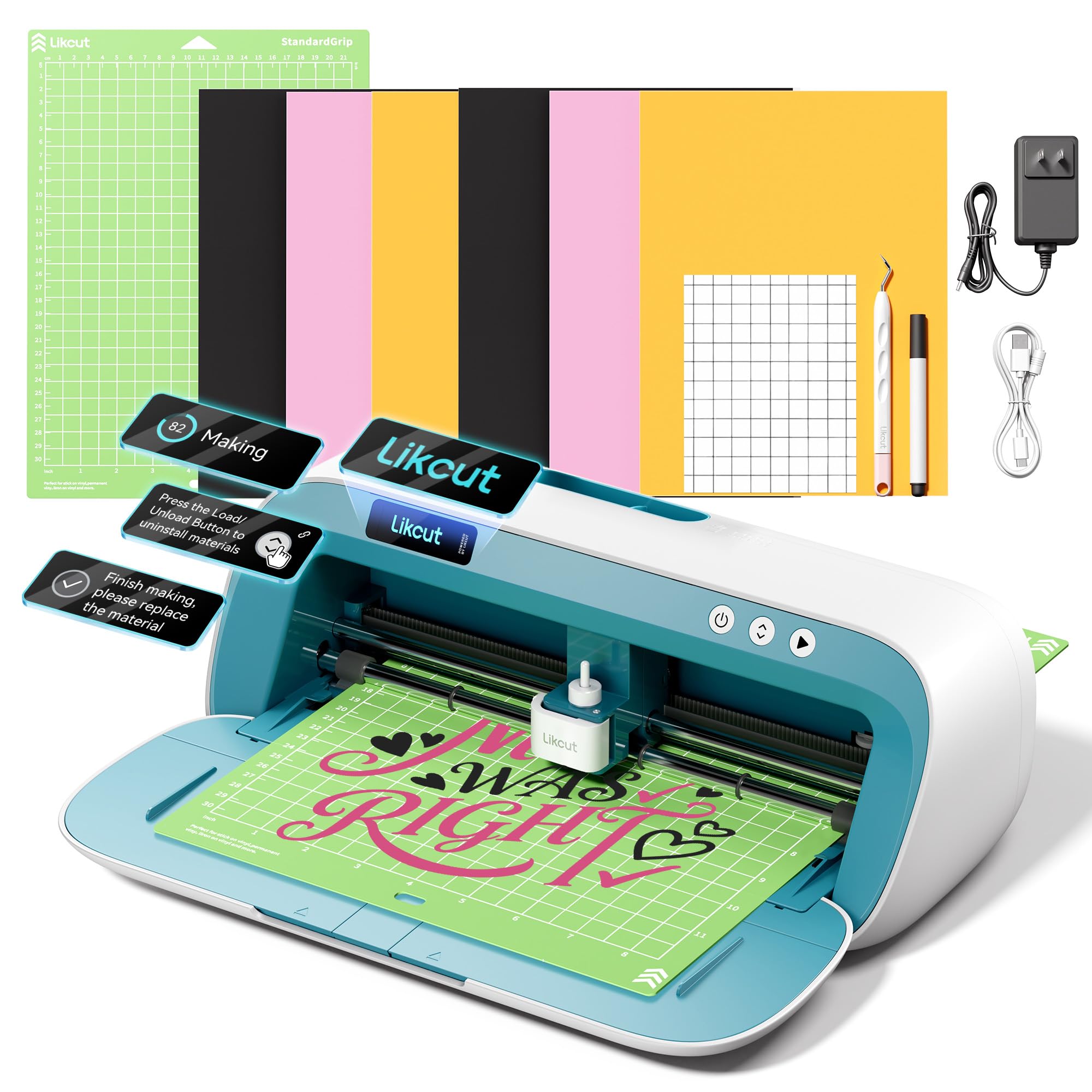 Vinyl Cutter Plotter - Mesin Potong Vinyl Likcut S41 dengan