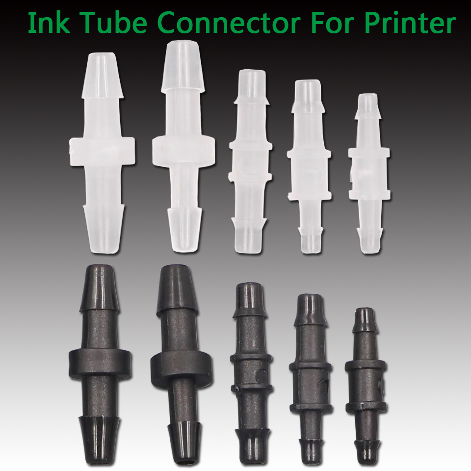Solvent Printer Ink - Tabung tinta konektor lurus 2mm DX5
