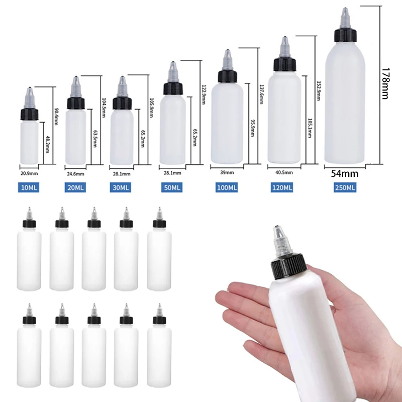 Sublimation Ink 100Ml - 10 Buah Botol Pencet Plastik HDPE