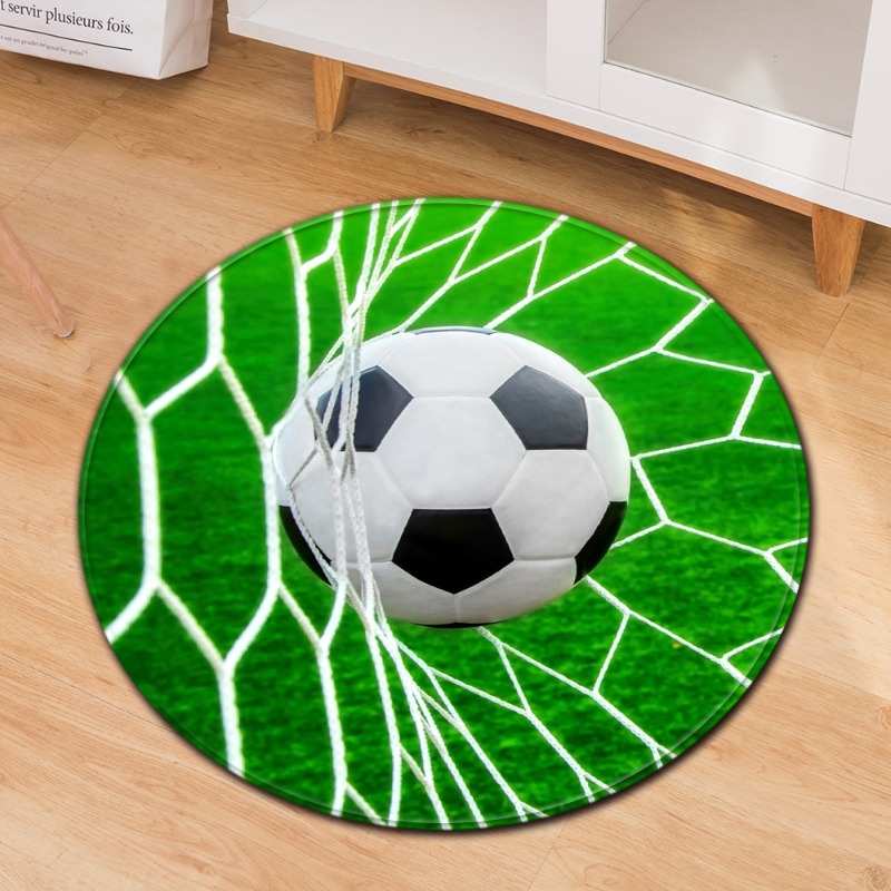 Wholesale Commercial Printing - Karpet Bulat Bertema Sepak Bola Gaya