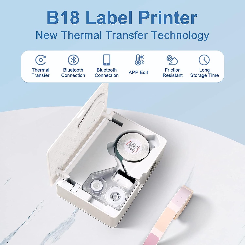 NIIMBOT B18 Printer Label warn - Commercial Printing Labels ulasan dan harga