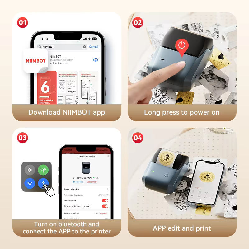 Niimbot B1/B1PRO Printer Label - Commercial Printing Network ulasan dan harga