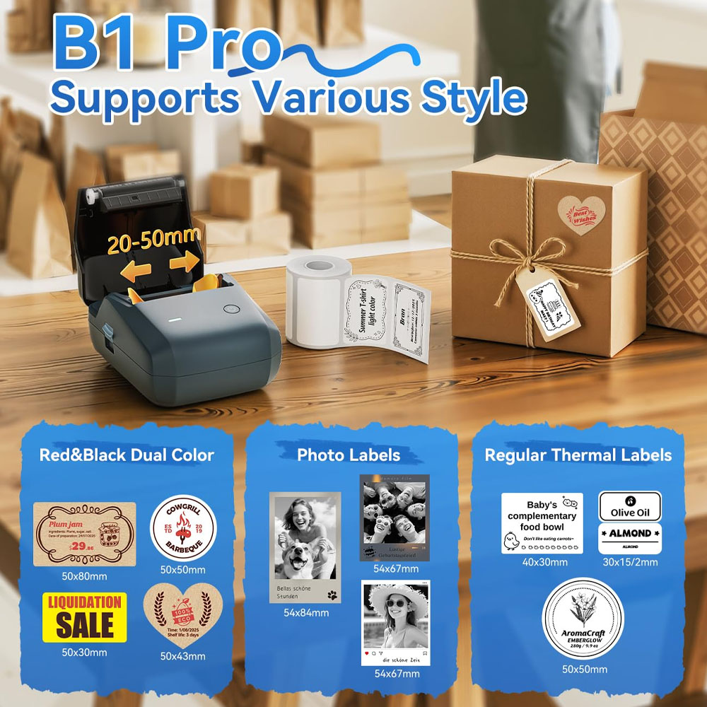 Niimbot B1/B1PRO Printer Label - Commercial Printing Network ulasan dan harga