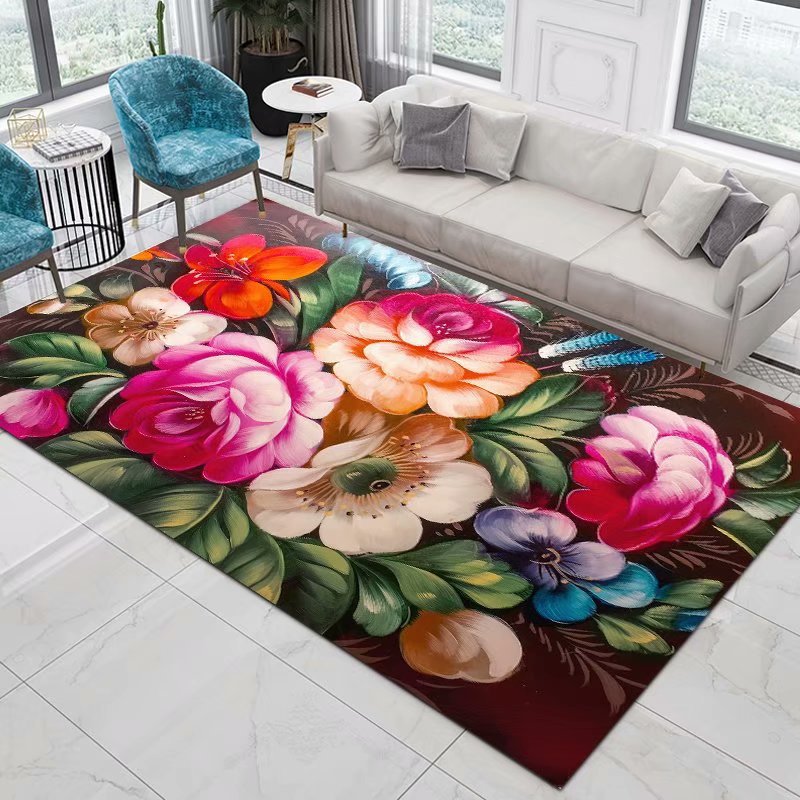 Karpet motif bunga Pastoral 3D - Commercial Printing & Packaging Pvt Ltd Photos ulasan dan harga