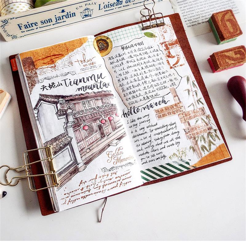Sampul Kulit Retro Rusak Catat - Commercial Printing Books ulasan dan harga
