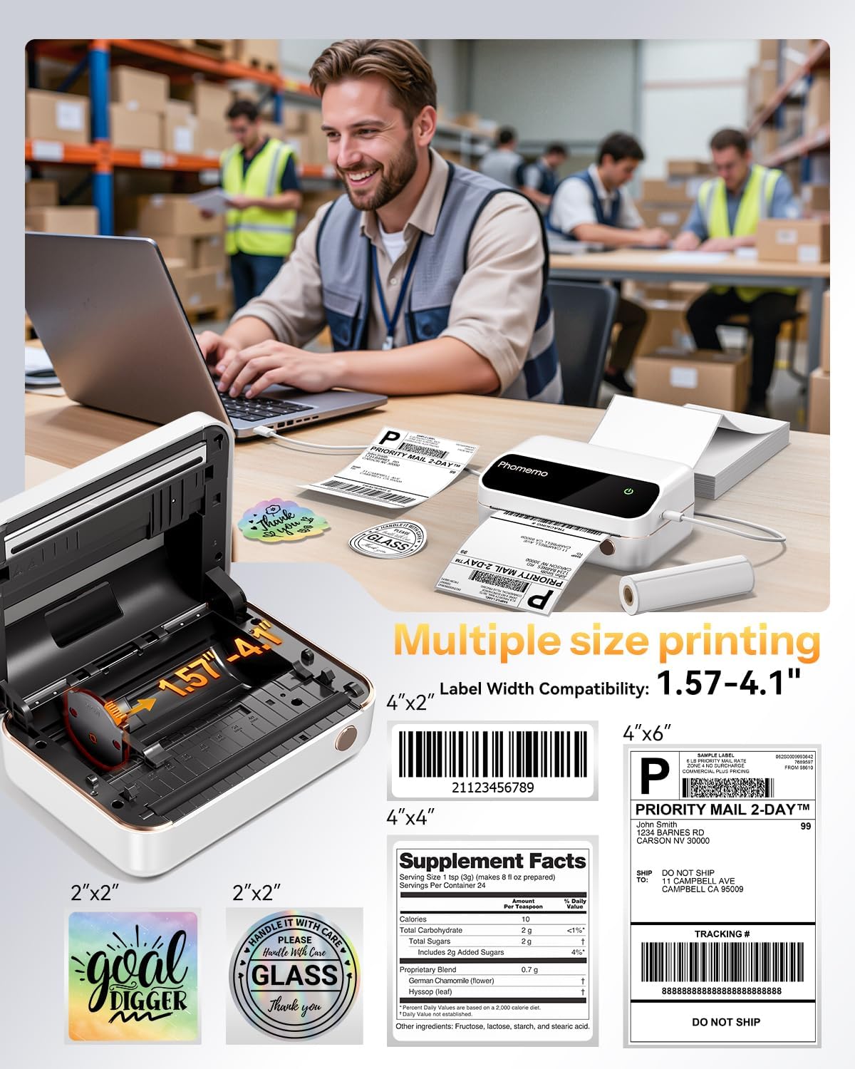 Printer Thermal Bluetooth Nirk - Commercial Printing Network ulasan dan harga