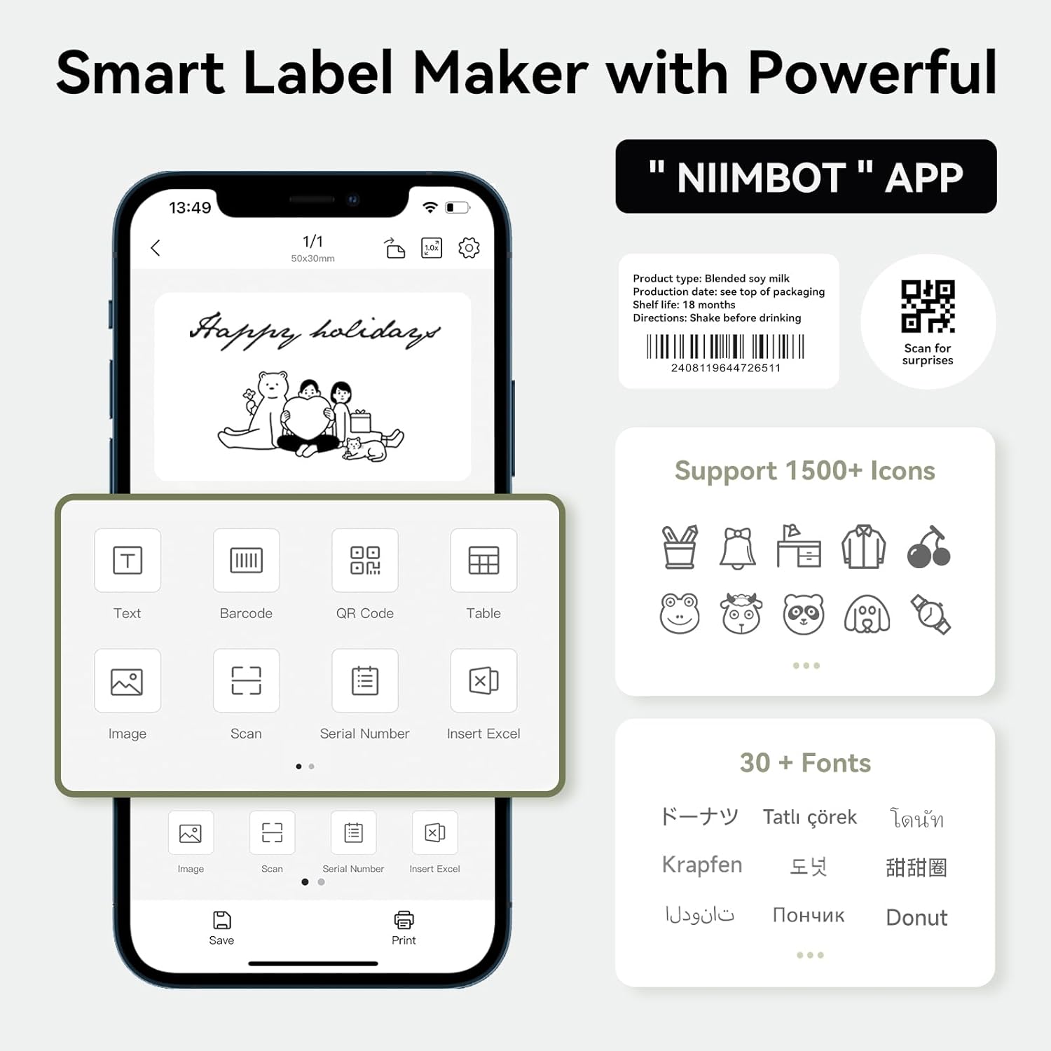 Niimbot B1 Printer Bluetooth n - Commercial Printing Labels ulasan dan harga