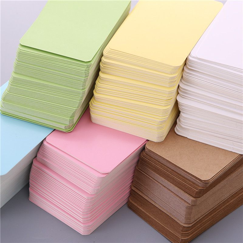 100 Buah Kartu Kosong 9*5.2Cm  - Commercial Printing Books ulasan dan harga