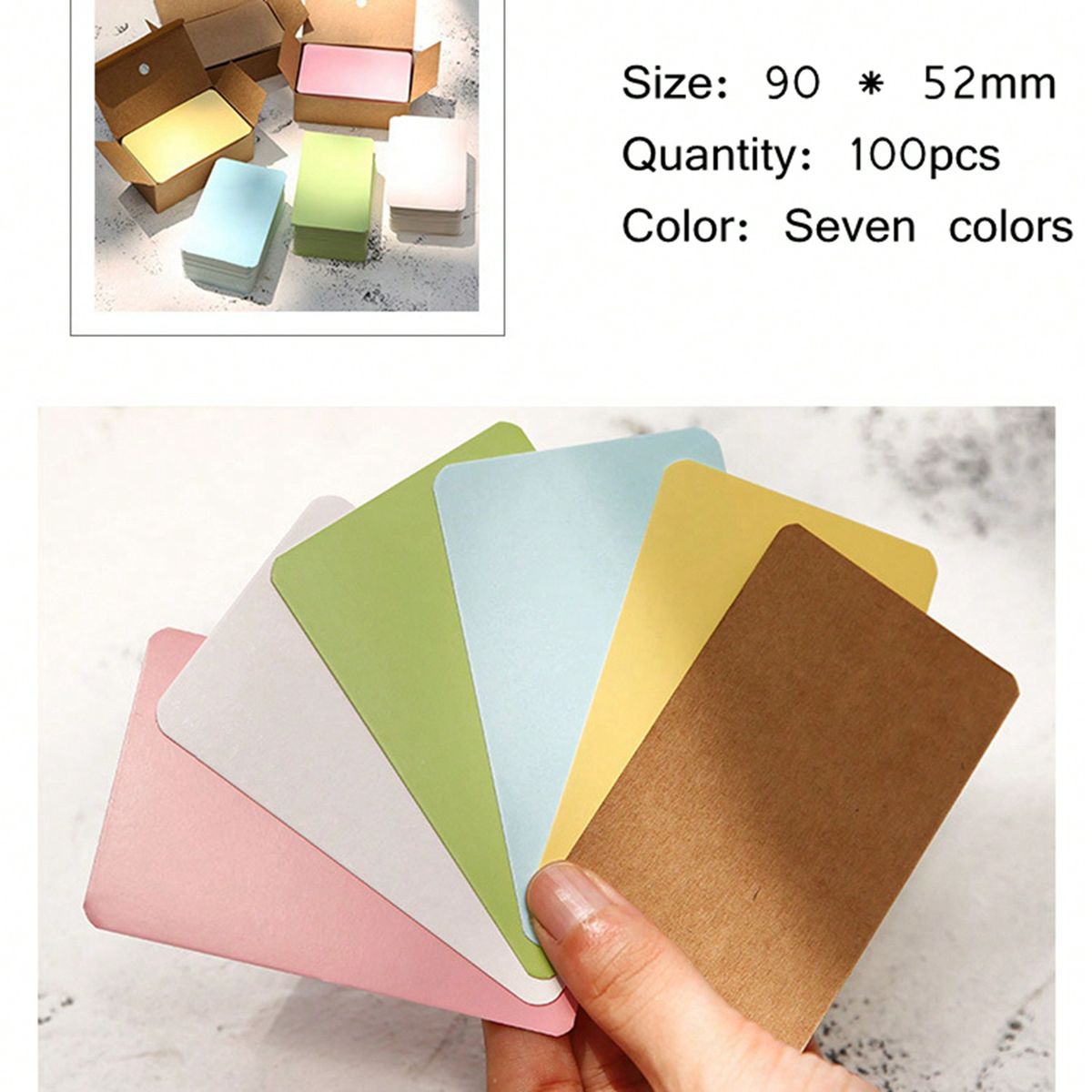 100 Buah Kartu Kosong 9*5.2Cm  - Commercial Printing Books ulasan dan harga